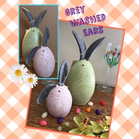 Ceramic Egg Bunnies - Picture 2 of 3
